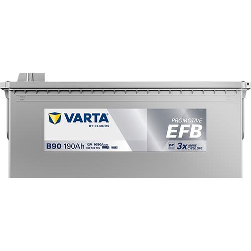 Акумулятор 12В 190Агод./1050А PROMOTIVE EFB (L+ Стандартні клеми) 513x223x223 B00 - без монтажного фланця (Пусковий/EFB) фото 3