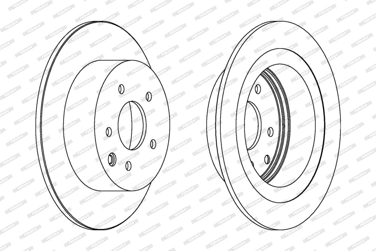 Диск гальмівний NISSAN JUKE (F15) 1.6 2010.06-2019.12 FERODO (DDF1590C) Ferodo фото 4