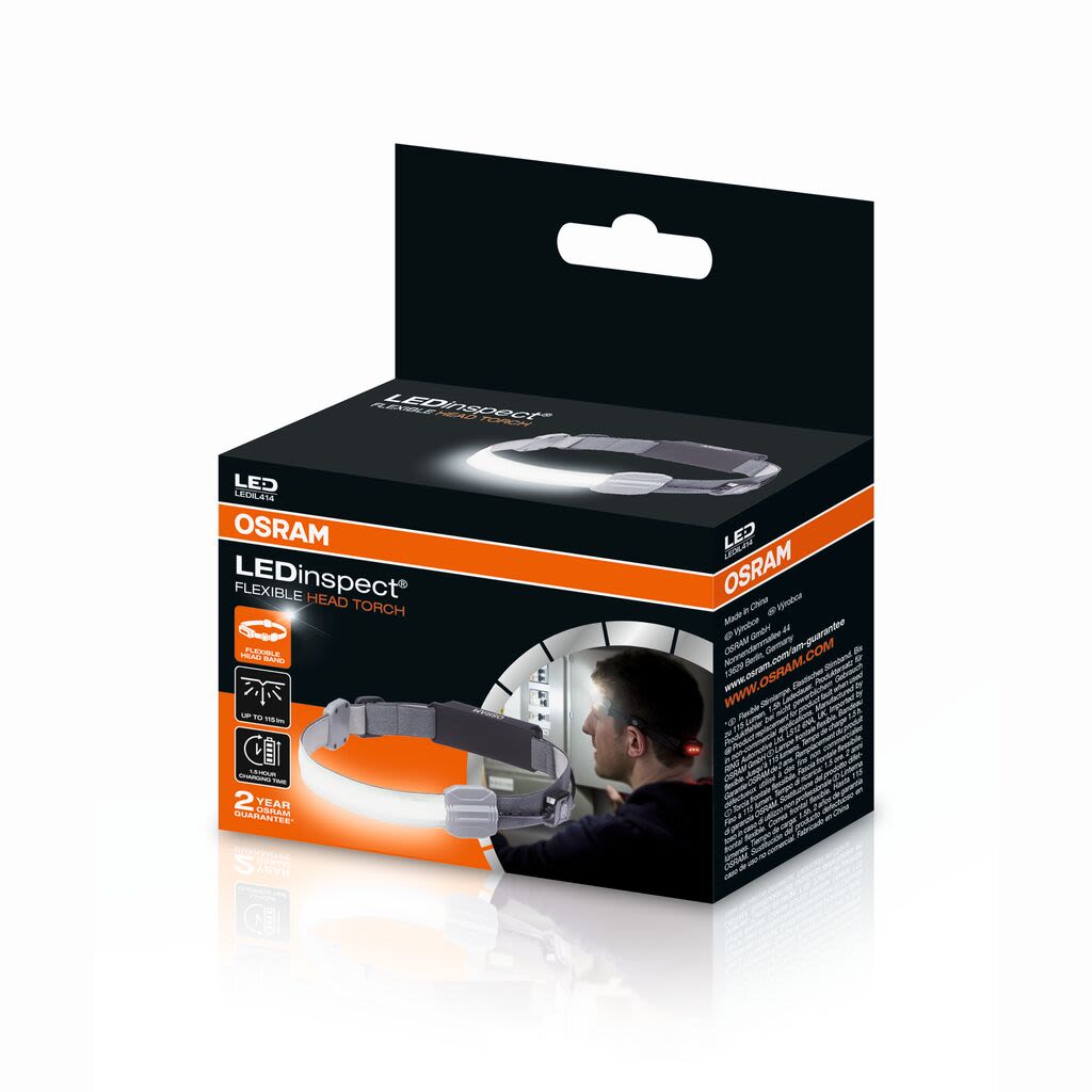 Ліхтар акумуляторний LEDINSPECT® FLEXIBLE HEAD TORCH / 3.7V / 6000K / 115 LM / ЧЕРВОНИ OSRAM (LEDIL414) osram фото 3