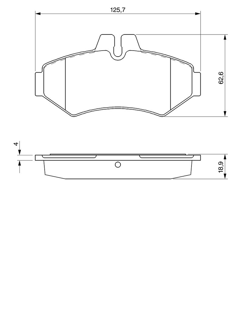 Колодки гальмівні дискові MB SPRINTER 4-T ФУРГОН (B904) 2.7 1995.02-2012.05 BOSCH (0 986 424 516) Bosch фото 8