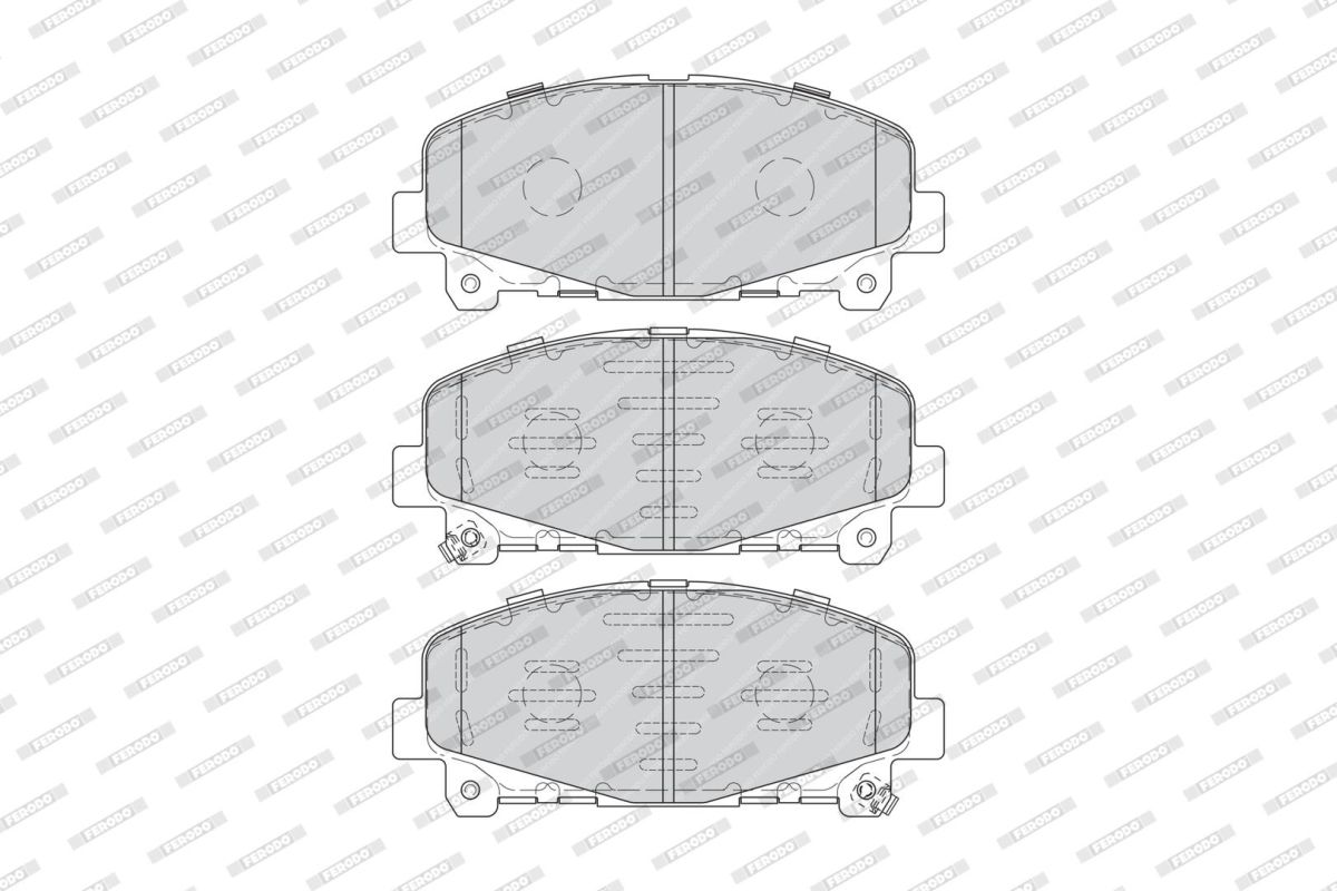 Комплект гальмівних колодок передн , ACURA TLX, HONDA ACCORD IX, ACCORD VIII 2.0-3.5 06.08- фото 3