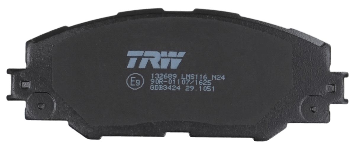 Комплект гальмівних колодок передн , PONTIAC VIBE, TOYOTA AURIS, COROLLA, MARK X ZIO I, MATRIX, MIRAI, PRIUS PLUS, RAV 4 III, RAV 4 IV 1.33-Electric 11.05- фото 6