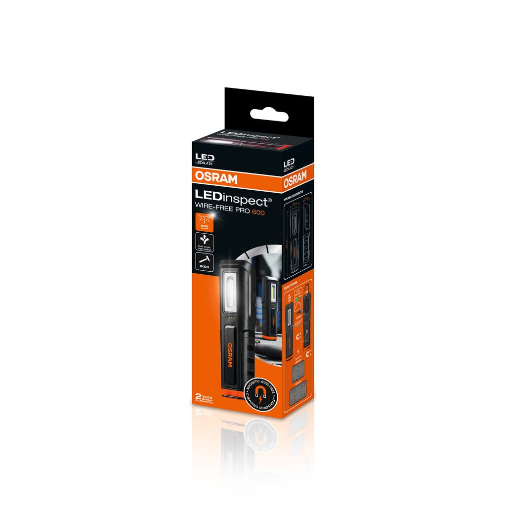 Ліхтар акумуляторний LEDINSPECT® WIRE-FREE PRO 600 5W / 5700K 600LM / ЗАХИСТ: IK08 + I OSRAM (LEDIL421) osram фото 9