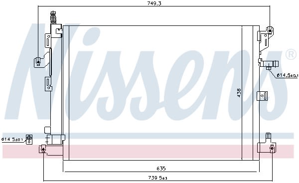 Конденсер кондиціонера VOLVO XC 90 I (02-) 2.5 T NISSENS (940830) Nissens фото 11