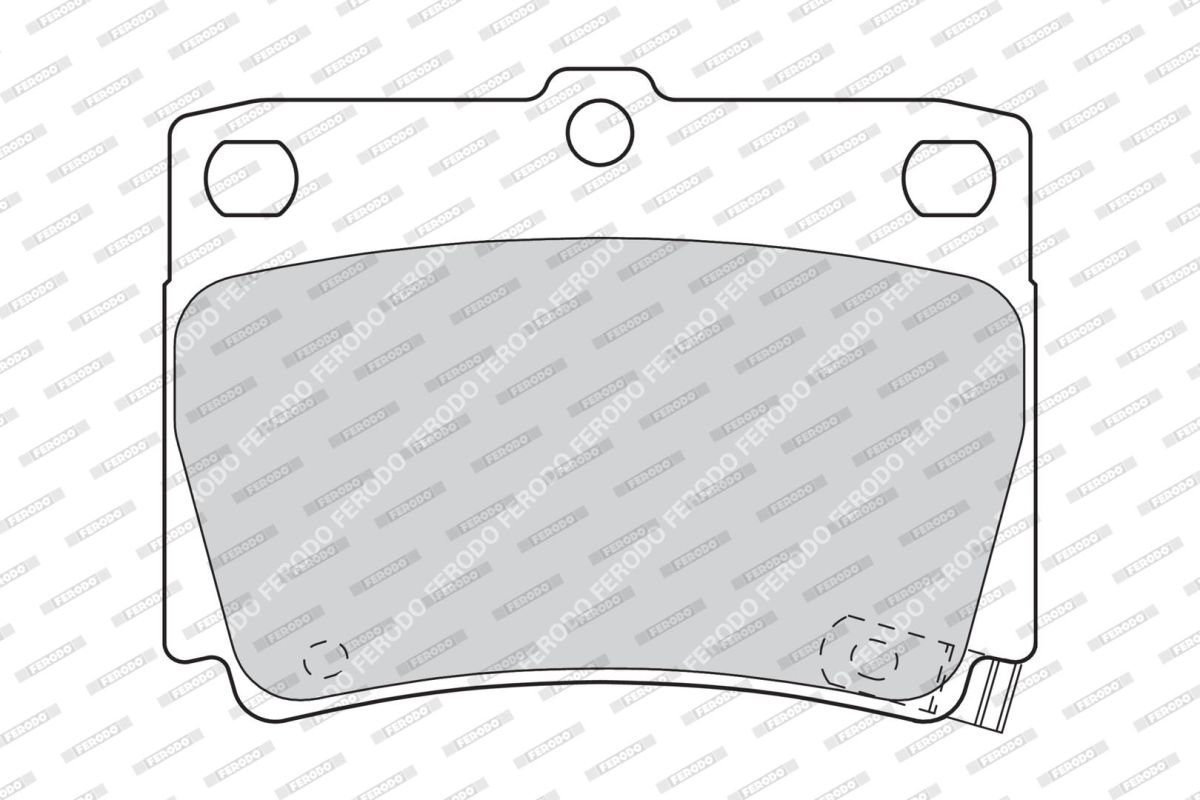 Колодки гальмівні дискові MITSUBISHI PAJERO SPORT II (KH_, KG_) 2.5 2008.01- FERODO (FDB1570) Ferodo фото 7