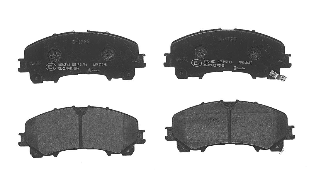 Колодки гальмівні дискові (комплект 4 шт) NISSAN X-TRAIL III (T32_, T32R, T32RR) 1.6 2013.10- BREMBO (P56106) BREMBO фото 4