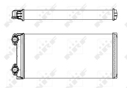 Радіатор пічки (370x188x42мм) MAN L2000, M 2000 L, M 2000 M D0824FL01-D0836LFL05 06.93- фото 8