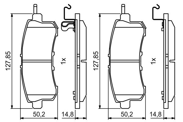 Колодки гальмівні дискові NISSAN PATROL VI (Y62) 5.6 2010.04- BOSCH (0986494778) Bosch фото 8