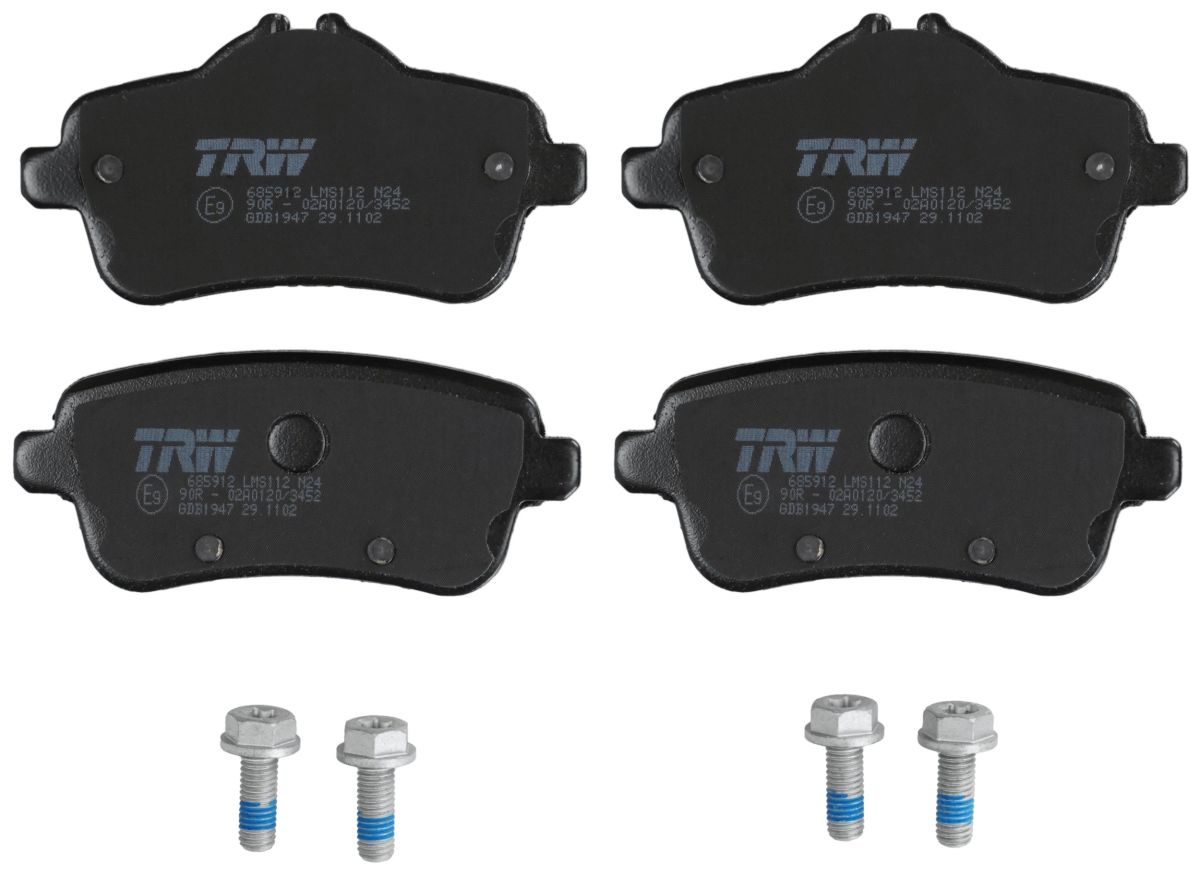 Комплект гальмівних колодок задн , MERCEDES A (W176), CLA (C117), CLA SHOOTING BRAKE (X117), GL (X166), GLA (X156), GLE (C292), GLE (W166), GLS (X166), M (W166), SLC (R172) 2.0-5.5 06.11- фото 2