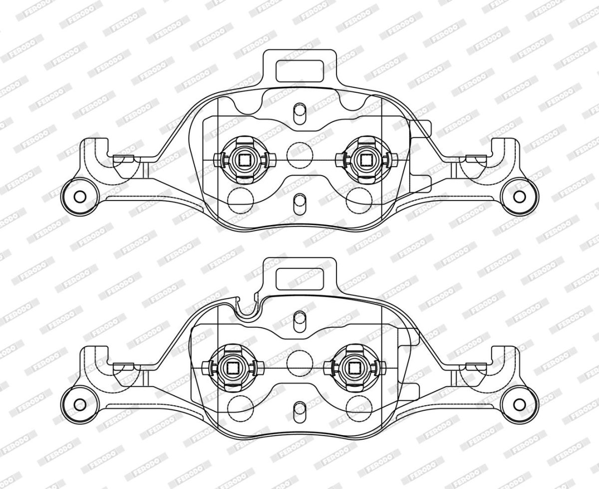 Колодки гальмівні дискові (комплект 4 шт) BMW X5 (G05, F95) 3.0 2018.08- FERODO (FDB5114) Ferodo фото 5