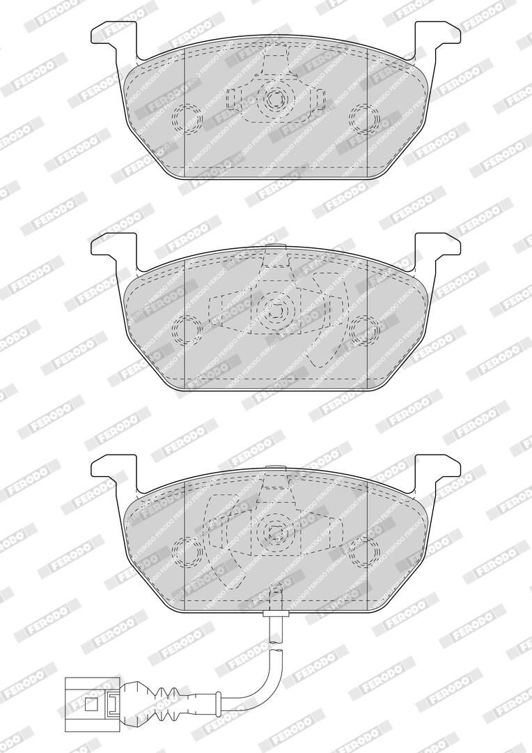 Колодки гальмівні дискові SKODA OCTAVIA III (5E3, NL3, NR3) 1.6 2012.11-2021.03 FERODO (FDB4454) Ferodo фото 6