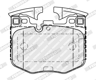 Колодки гальмівні дискові (комплект 4 шт) BMW X5 (G05, F95) 3.0 2018.08- FERODO (FDB5055) Ferodo фото 5