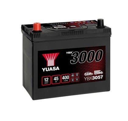 Акумулятор YUASA 12В 45Агод./400А YBX3000 SMF (L+ стандартні клеми) 238x129x225 B00 - без монтажного фланця (пусковий) фото 3