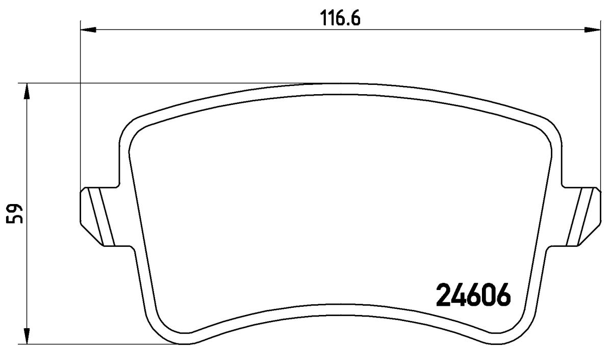 Колодки гальмівні дискові AUDI Q5 (8RB) 2.0 2008.11-2017.12 BREMBO (P85100) BREMBO фото 4