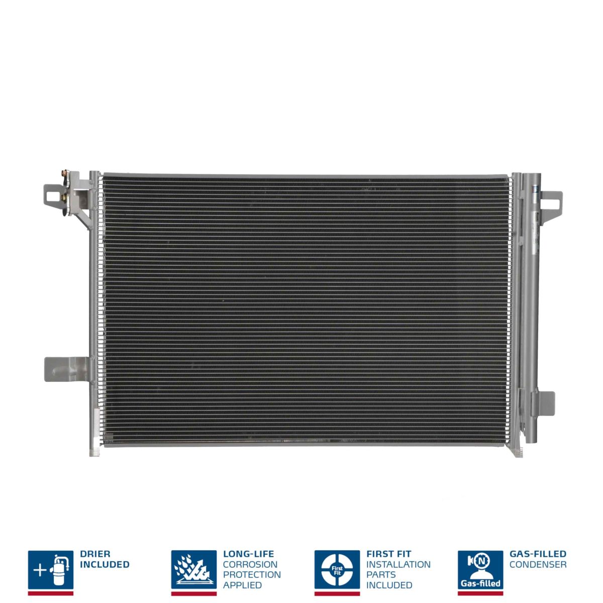 Конденсер кондиціонера VOLKSWAGEN TRANSPORTER T6 (SF, SG) (15-) 2.0 TFSI|VOLKSWAGEN TRAN NISSENS (940732) Nissens фото 5