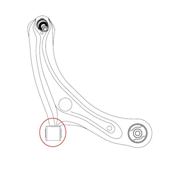 Сайлентблок важеля КРАТН. Х2 HYUNDAI ACCENT/GETZ/MATRIX 1999-2011 RONT ( ) CTR (GV0041) CTR фото 8