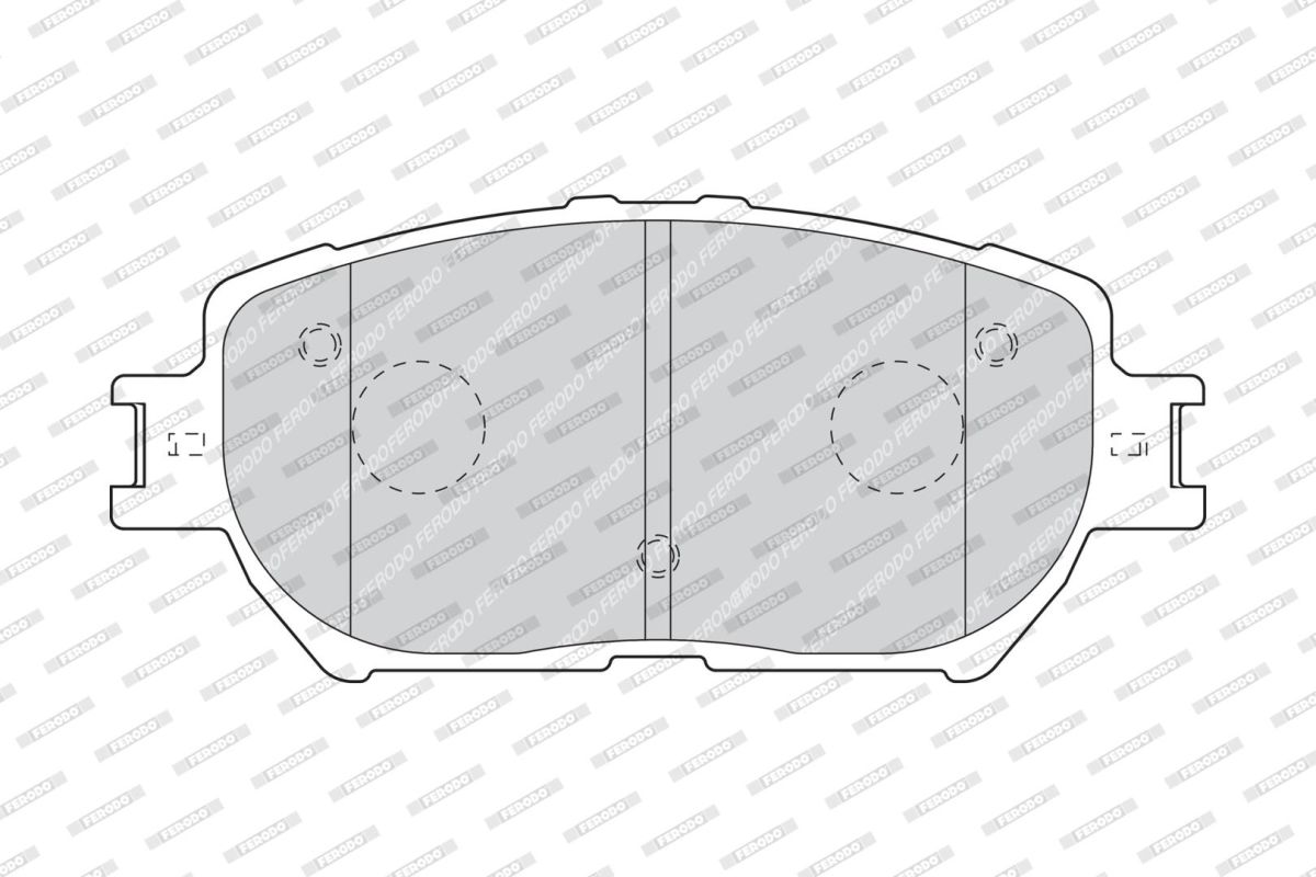 Колодки гальмівні дискові TOYOTA CAMRY ЛІФТБЕК (_V3_) 2.4 2001.08-2006.11 FERODO (FDB1620) Ferodo фото 5