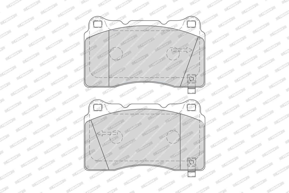 Комплект гальмівних колодок передн (без комплектуючих), VOLVO S60 I, V70 II, CADILLAC ATS, CHEVROLET CORVETTE, CHRYSLER 300C, DODGE CHALLENGER, CHARGER, VIPER, HONDA CIVIC IX 1.6-Electric 01.98- фото 3