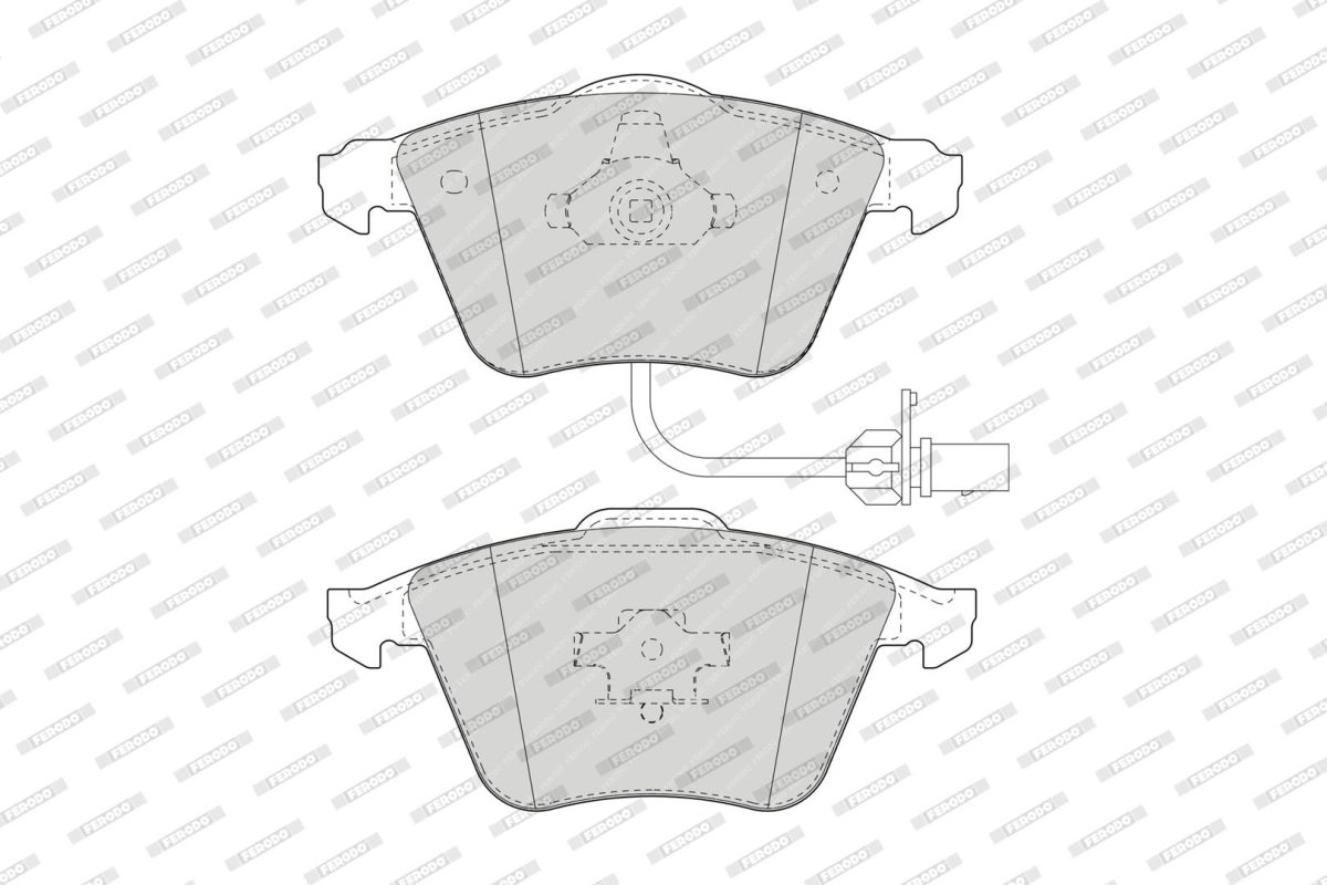 Колодки гальмівні дискові AUDI A6 C6 (4F2) 3.0 2004.04-2011.08 FERODO (FDB1629) Ferodo фото 5