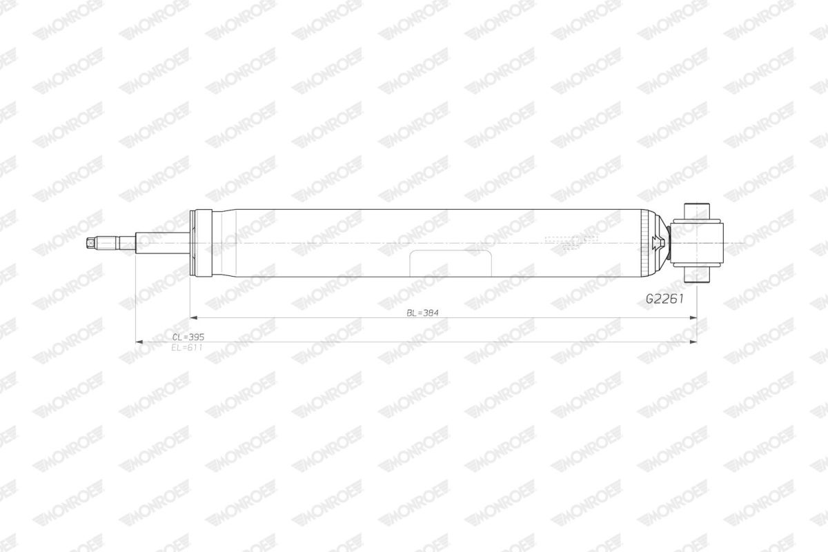 Амортизатор газомасляний AUDI:Q5 (FYB, FYG) 16>;Q5 SPORTBACK (FYT) 20> MONROE (G2261) Monroe фото 5