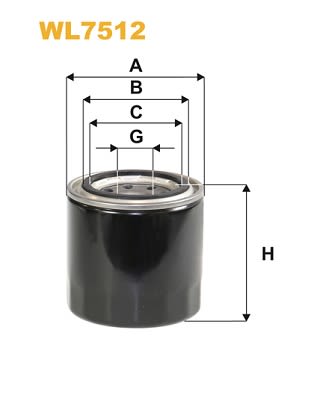 Масляний фільтр HYUNDAI I30, I40 I, I40 I CW, IX20, IX35, SANTA FE IV, SANTA FÉ III, TUCSON, VELOSTER, KIA CARENS IV, CEE'D, CEED, PRO CEE'D, RIO III, SORENTO II, SORENTO III 1.4-3.0 04.87-