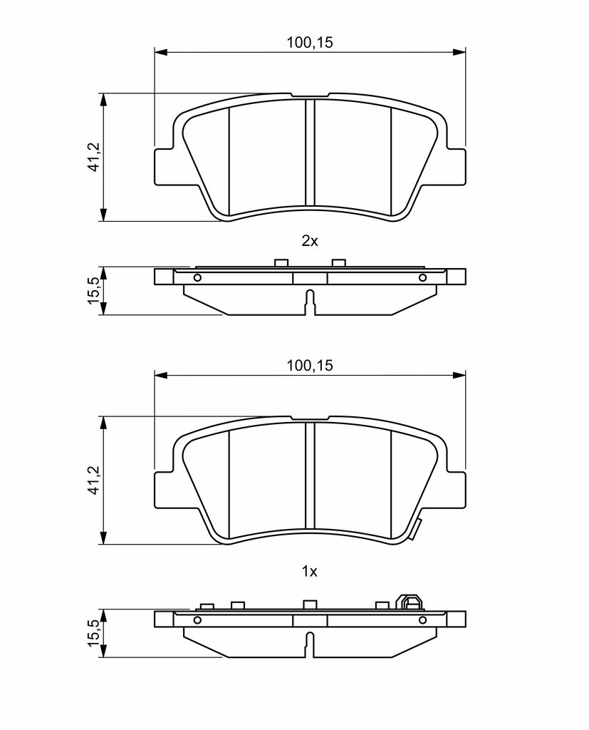 Комплект гальмівних колодок задн , HYUNDAI I10 III, I30, KONA, SONATA VI, KIA CEED, NIRO I, OPTIMA, PICANTO III, PROCEED, SOUL II, SOUL III, SOUL III CARGO, STONIC, XCEED 1.0-Electric 11.10- фото 7