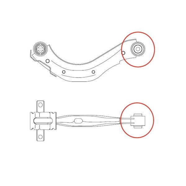 Сайлентблок важеля TOYOTA RAV4 III 05-12/LEXUS NX (Z1) 14-17/HARRIER 14-20 (ВСЕРЕДИН CTR (GV0595) CTR фото 8