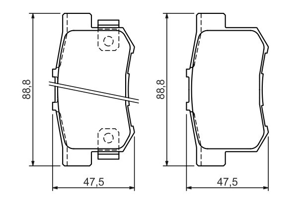 Колодки гальмівні дискові (комплект 4 шт) HONDA CR-V II (RD_) 2.0 2001.09-2007.07 BOSCH (0 986 494 358) Bosch фото 9
