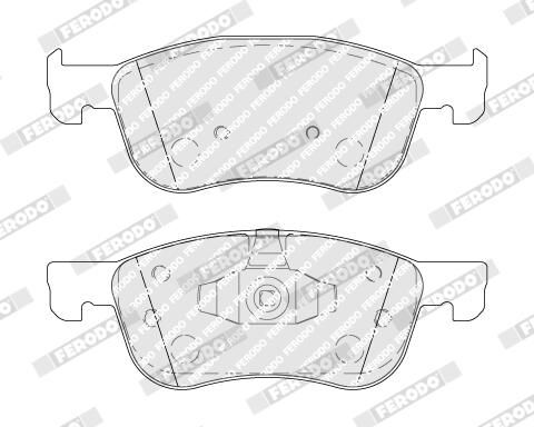 Колодки гальмівні дискові (комплект 4 шт) FORD FIESTA VII (HJ, HF) 1.1 2017.05- FERODO (FDB4816) Ferodo фото 5