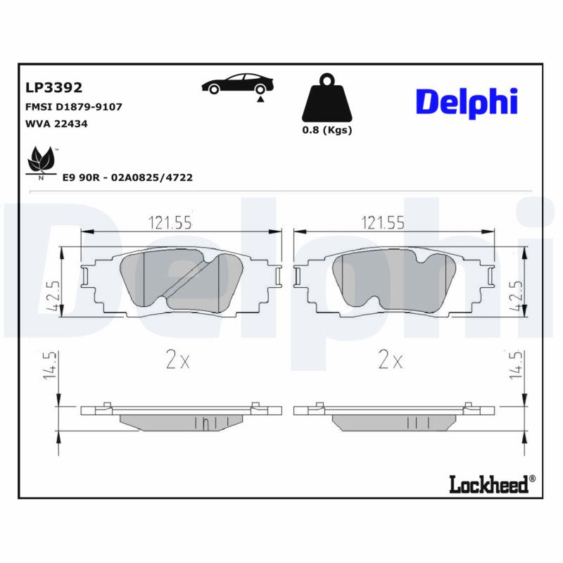 Комплект гальмівних колодок задн , LEXUS ES, RX, UX, TOYOTA C-HR, CAMRY, COROLLA CROSS, PRIUS, RAV 4 V, YARIS CROSS 1.2-3.5H 10.15- фото 2
