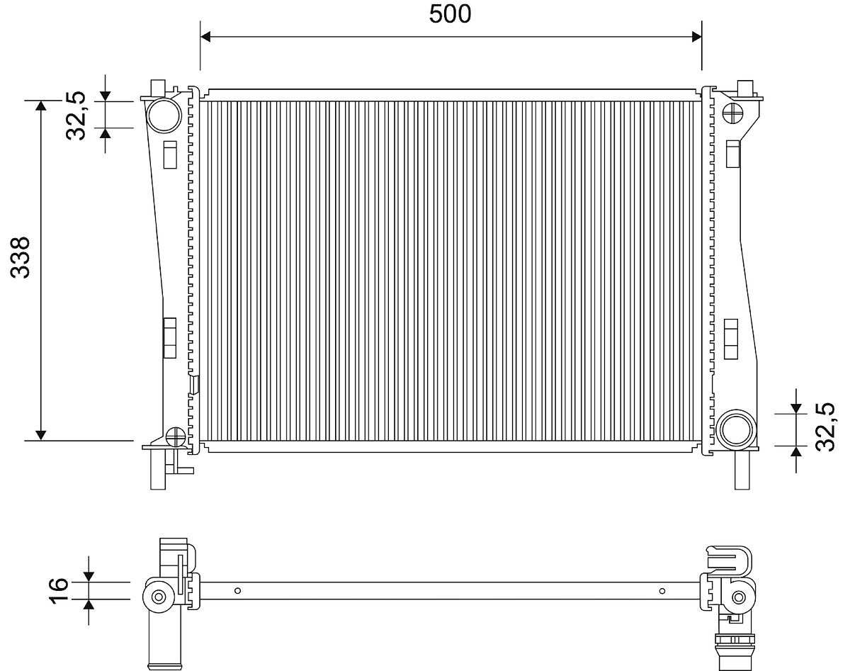 Радіатор охолодження VW POLO V ЛІФТБЕК (602, 604, 612, 614) 1.6 2009.05 — VALEO (701522) Valeo фото 9