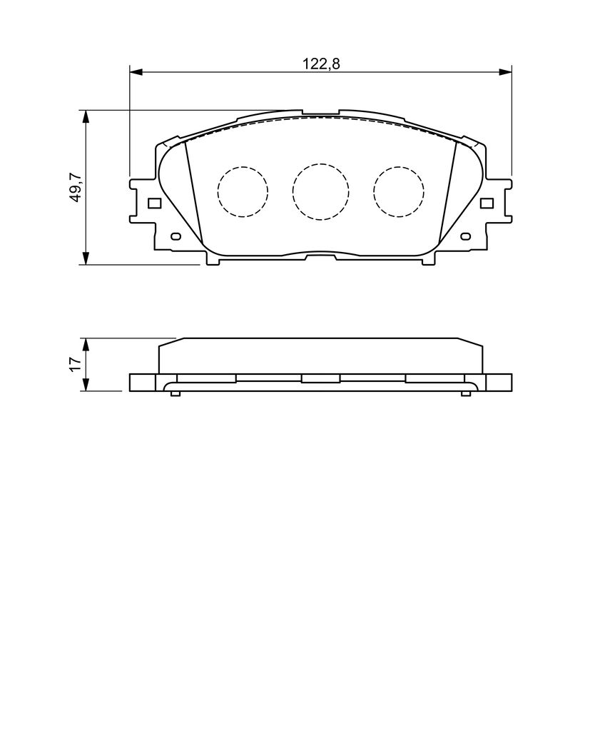 Колодки гальмівні (передні) Toyota Yaris 1.0-1.4 05- Bosch фото 10
