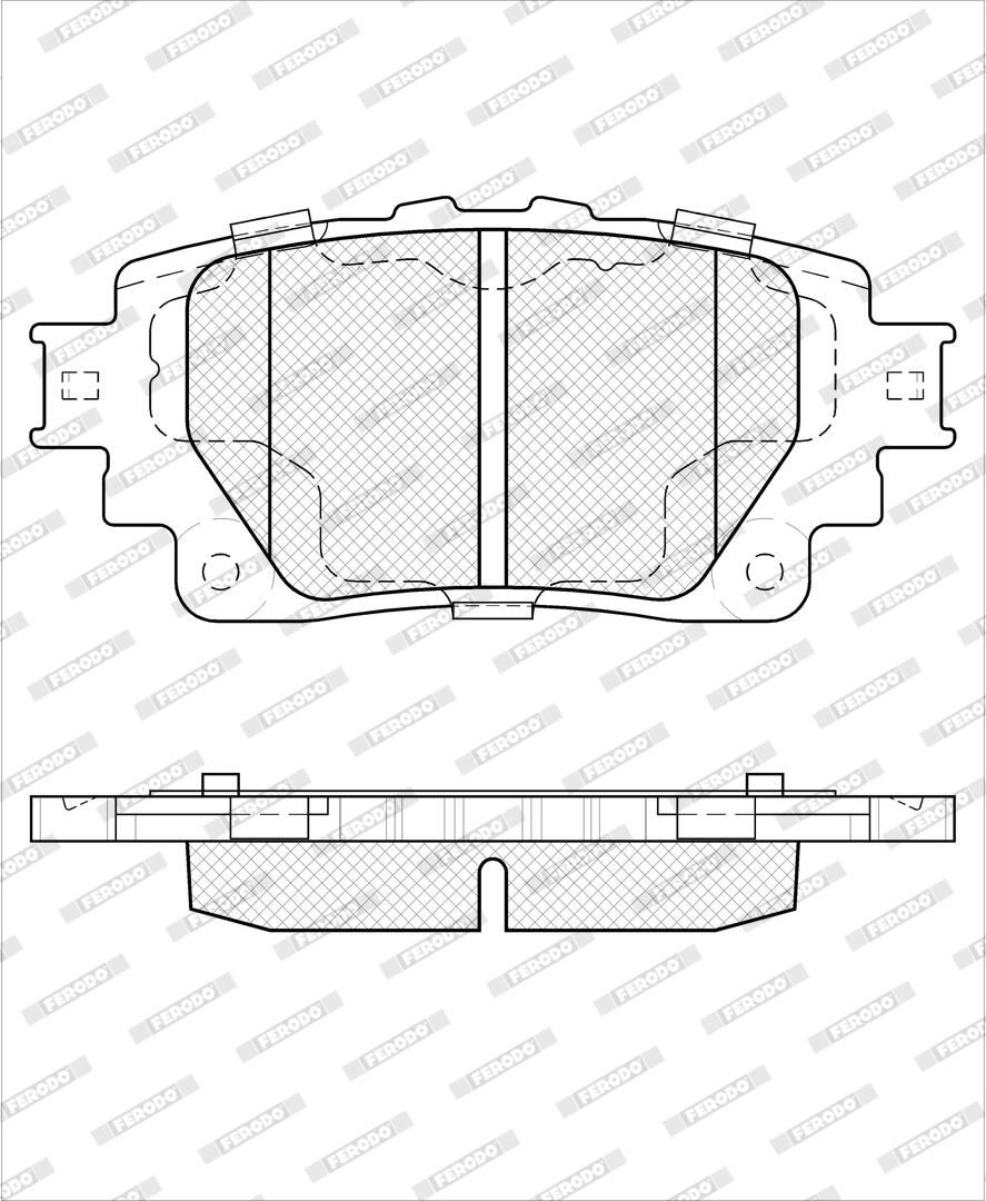 Комплект гальмівних колодок задн , TOYOTA BZ4X, HIGHLANDER, RAV 4 V, YARIS CROSS 1.5-Electric 12.18- фото 3