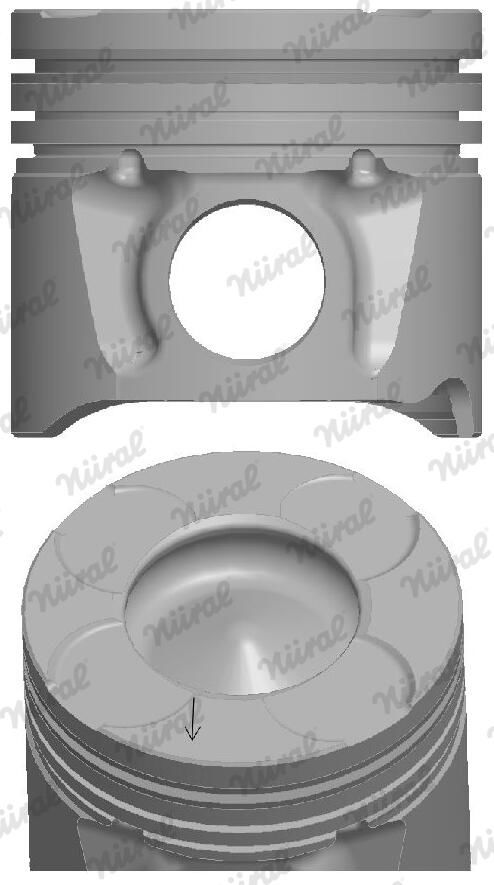 Поршень FIAT/OPEL 70.0 188A9/199A2/Z13DT EURO 4 TRAPEZ PIN 23X56 NURAL (87-137606-00) Nural фото 5