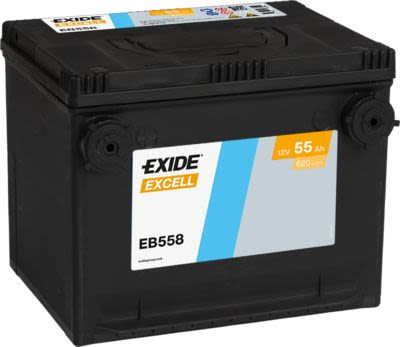 Акумулятор EXIDE 12В 55Агод./620А EXCELL (L+) 230x180x186 (пусковий) фото 3