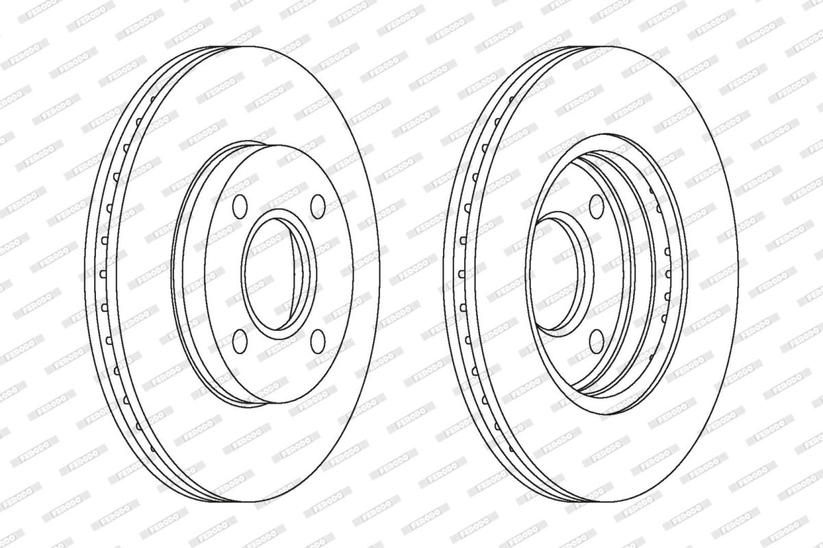 Диск гальмівний FORD FUSION (JU_) 1.4 2002.08-2012.12 FERODO (DDF1072) Ferodo фото 5