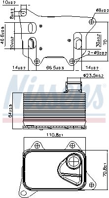 Радіатор масляний AUDI A 6 / S 6 (C7) (11-) 1.8 TFSI|AUDI A 6 / S 6 (C7) (11-) 2.0 NISSENS (90914) Nissens фото 10