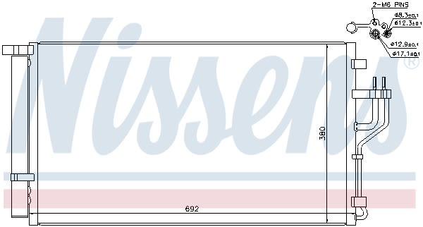 Конденсер кондиціонера HYUNDAI IX35 (09-) 1.6 GDI (+) NISSENS (940351) Nissens фото 11