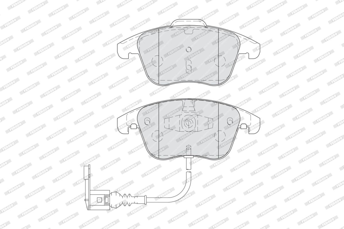 Колодки гальмівні дискові VW TIGUAN (5N_) 2.0 2007.09-2018.07 FERODO (FDB4057) Ferodo фото 5