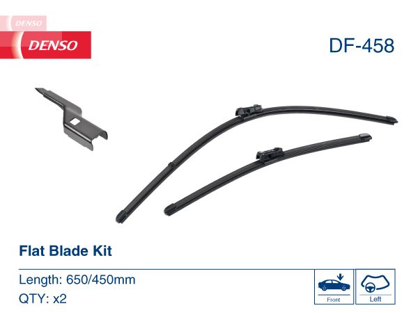 Щітка склоочисника К-Т БЕЗКАРКАСНИЙ / 650/450 MM / LHD / BMW 6 GRAN TURISMO (G32) 63 DENSO (DF-458) Denso фото 6