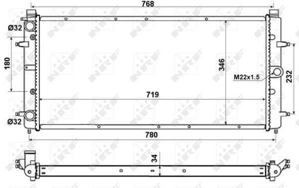 Радиатор охлаждения VW T4 2.5TDI фото 11
