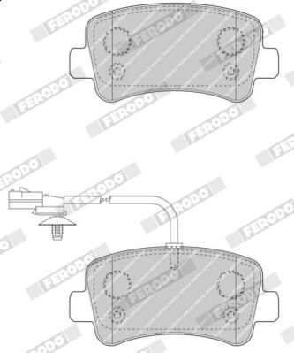 Колодки гальмівні дискові RENAULT MASTER III ПЛАТФОРМА/ШАСІ (EV, HV, UV) 2.3 2010.02- FERODO (FVR4348) Ferodo фото 6