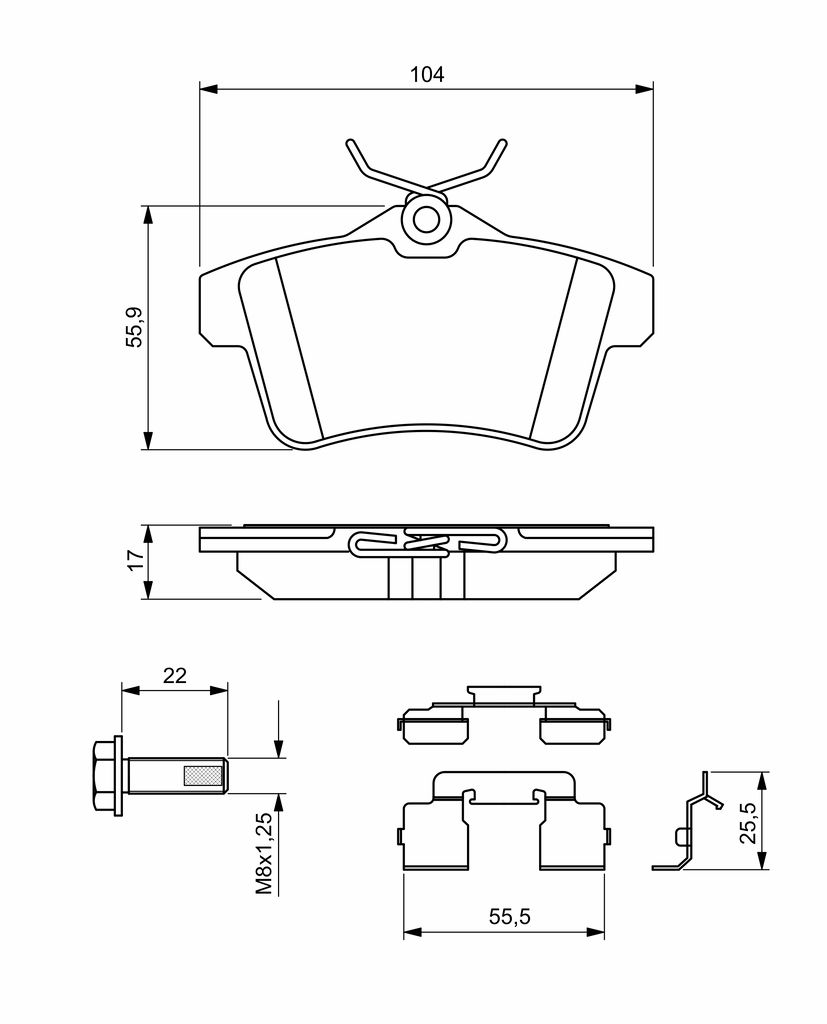Колодки тормозные (задние) Citroen C4 09-/DS4/DS5 11-15/Peugeot 308/508/3008/5008 09-18 фото 11