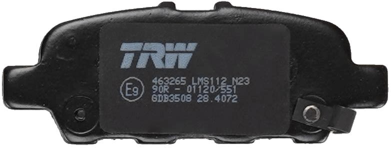 Комплект гальмівних колодок задн , INFINITI EX, G, JX, M, M37, Q50, Q60, Q70, QX50 I, QX60, NISSAN ALTIMA, BLUEBIRD SYLPHY / SYLPHY III, CUBE, JUKE, LEAF, MAXIMA, MURANO II 1.2-Electric 09.05- фото 6