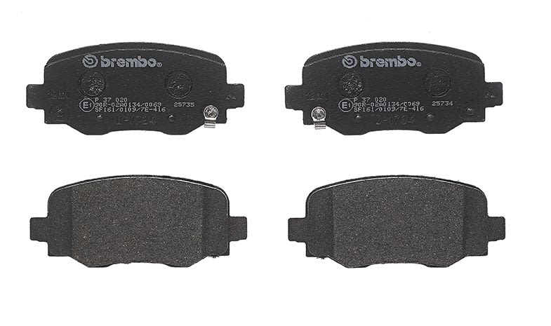 Колодки гальмівні дискові JEEP CHEROKEE (KL) 2.4 2013.06- BREMBO (P37020) BREMBO фото 4