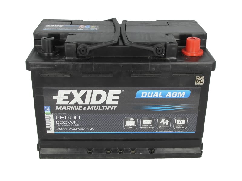 Аккумулятор exide agm 70ah