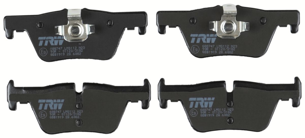 Комплект гальмівних колодок задн , BMW 1 (F20), 1 (F21), 2 (F22, F87), 2 (F23), 3 (F30, F80), 3 (F31), 3 GRAN TURISMO (F34), 4 (F32, F82), 4 (F33, F83), 4 GRAN COUPE (F36) 1.5-2.0H 07.11- фото 3