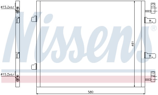Конденсер кондиціонера OPEL VIVARO 2.0 CDTI 06- NISSENS (940147) Nissens фото 11