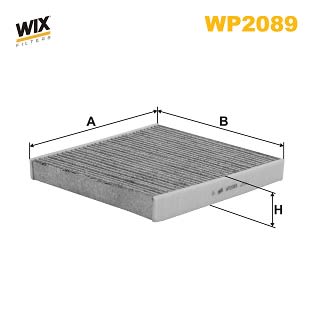 Фільтр салону VW Golf/Passat 14-/Crafter 16-/Skoda Octavia 12-/SuperB 15- (вугільний) WIX Filters фото 7