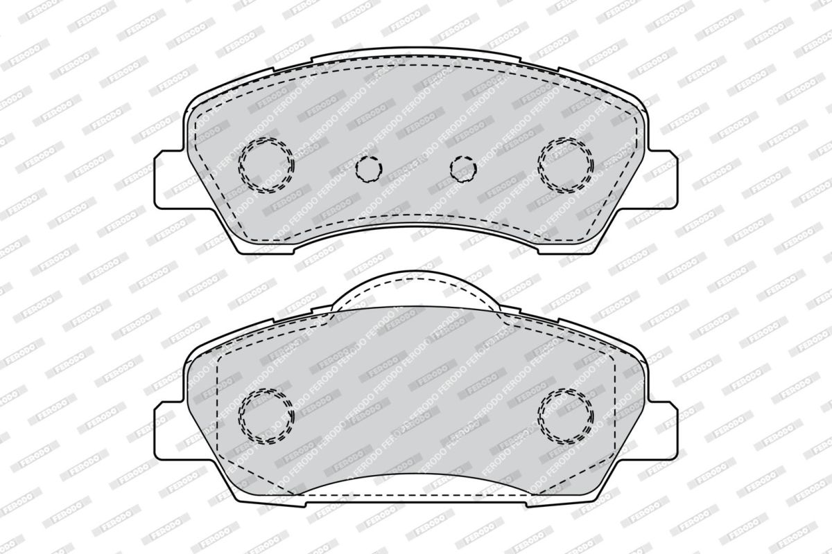 Комплект гальмівних колодок передн , CITROEN C-ELYSEE, C4 CACTUS, PEUGEOT 301, 308, 308 II 1.2-2.0D 11.12- фото 3